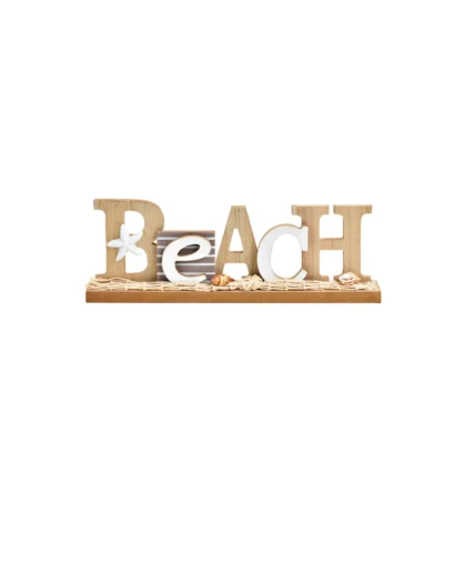 beach deko schriftzug, schriftzug aus holz, beach deko, strand deko, strand meer deko