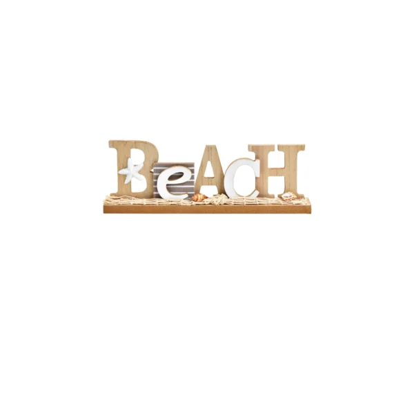 beach deko schriftzug, schriftzug aus holz, beach deko, strand deko, strand meer deko