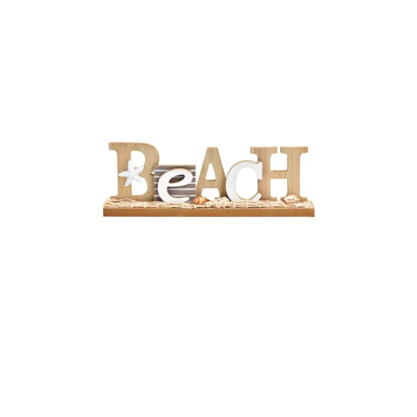 beach deko schriftzug, schriftzug aus holz, beach deko, strand deko, strand meer deko